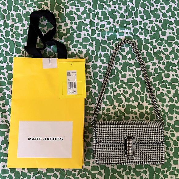 Marc Jacobs Handbags - Marc Jacobs Mini ‘J Marc’ Mesh Rhinestone Bag